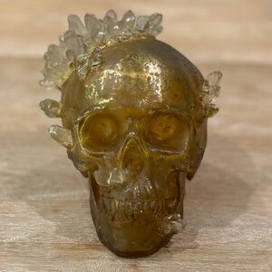 Grandin Road Halloween Crystal Skull